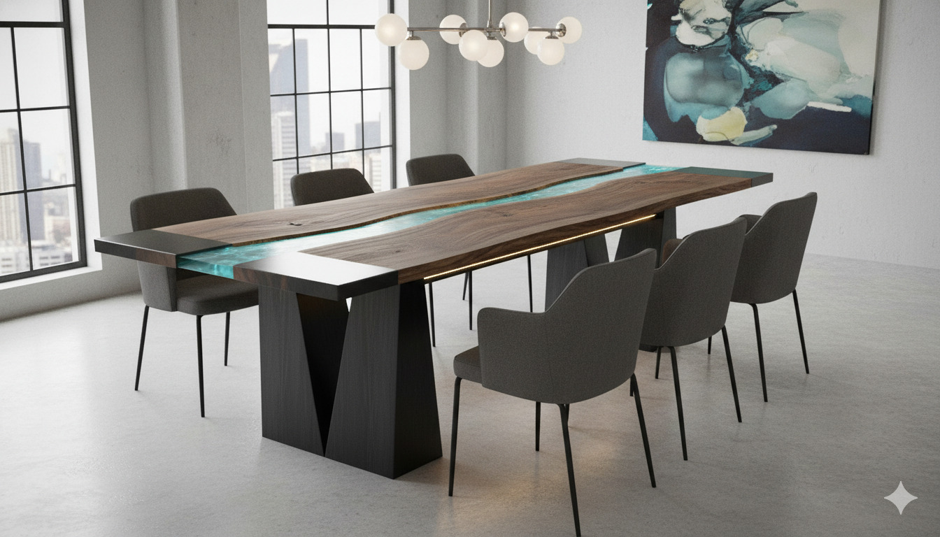 Räätälöity pöytä